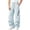 Light Blue, variant on Dvprdro Wide Leg Sweatpants for Men Elastic Waist Drawstring Casual Athletic Sweat Pants Loose Fit Stretch Trousers Fashion Workout Joggers with Zipper Pocket