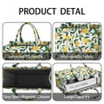 thumbnail image 4 of Large Capacity Tote Bag,Yellow Lemon Fruit Flowers White Pattern Handbag Fashion Luxury Tote Bag,15.7"x13"x 5.1" Inches,Laptop Compatible, 4 of 6