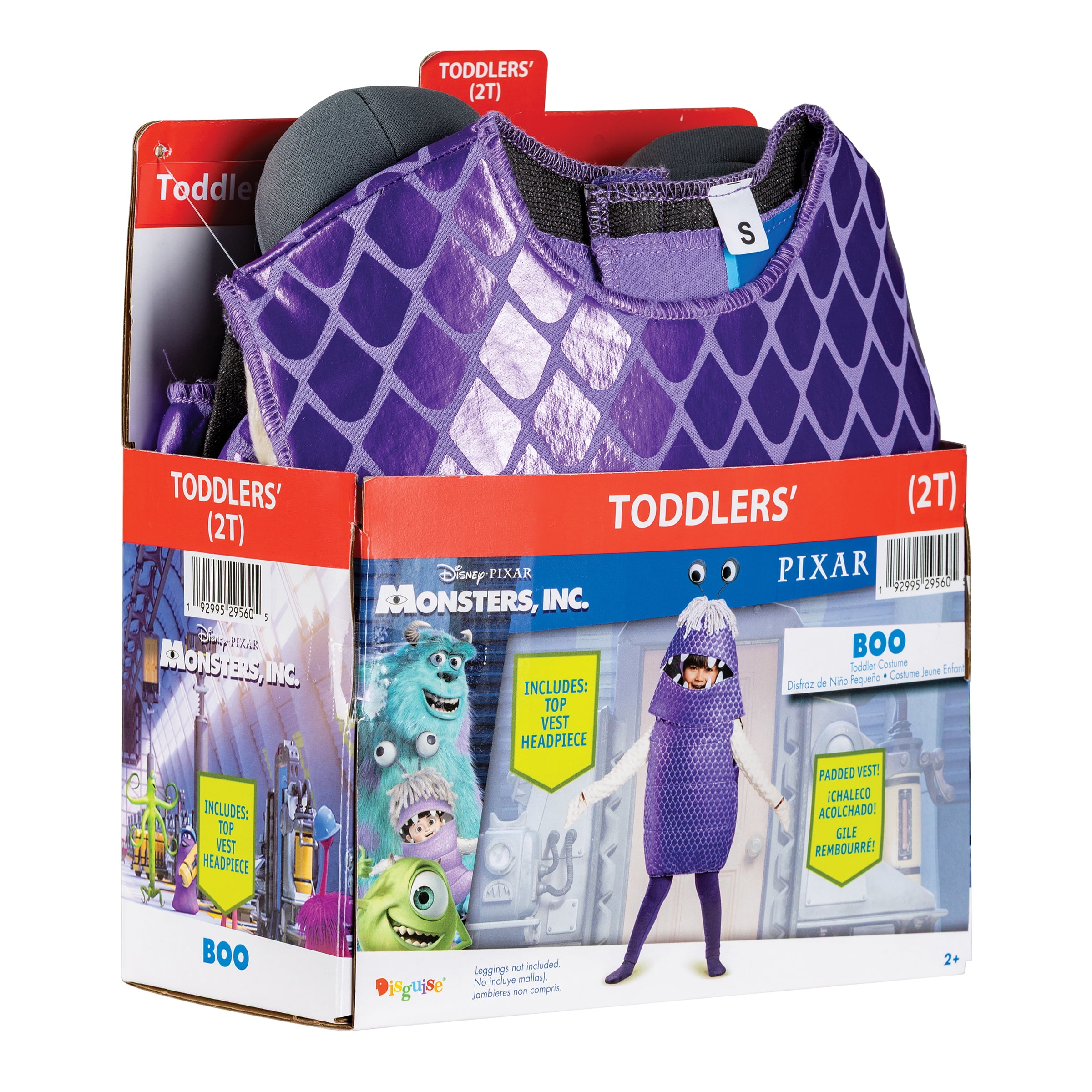 Disney Monsters Inc. Boo Halloween Costume for Children, Toddlers Size 2T, by Disguise