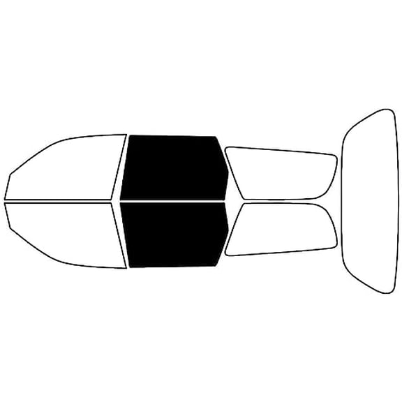 Rvinyl Window Tint Kit Compatible with Toyota Camry 1992-1996 (Wagon) - Back Precut Kit - 5%