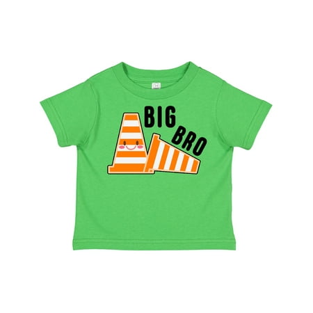 

Inktastic Big Bro with Construction Cones Gift Toddler Boy Girl T-Shirt