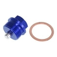 thumbnail image 7 of Unique Bargains 1 Set M24 x 1.5 Magnetic Oil Drain Plug Sump Drain Nut Gasket Blue, 7 of 7