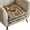 American Tribal Highland Cow Cowboy Sunflower, variant on Renewold Gold Leopard Print Stretch Sofa Seat Cushion Cover Individual Couch Cover Anti-Slip Chair Slipcover Replacement with Elastic Bottom for Kids, Pets, Dogs, S