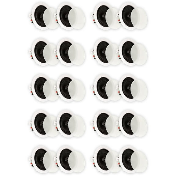 Theater Solutions TS50C In Ceiling Speakers Surround Sound Home Theater 10 Pair Pack