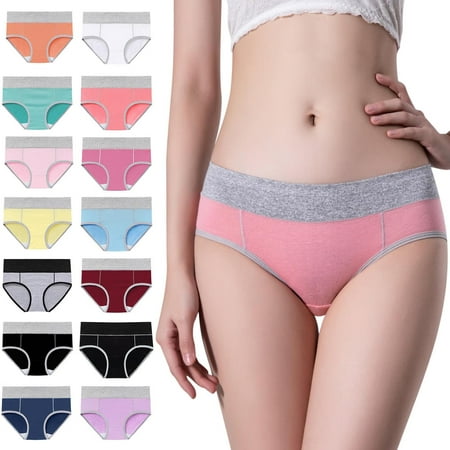 

Women Underwear Stretch Cotton Soft Breathable High Waist Panties