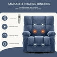 thumbnail image 4 of JONPONY Power Lift Recliner Chair Recliners for Elderly with Heat and Massage Recliner Chair for Living Room with Infinite Position and Side Pocket,USB Charge Port,Blue, 4 of 13