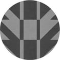 thumbnail image 1 of Ahgly Company Indoor Round Patterned Black Eel Black Area Rugs, 8' Round, 1 of 6
