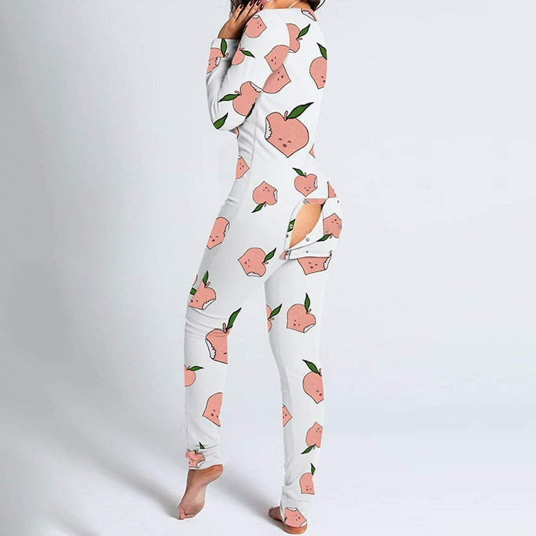 Buttoned flap adult pajamas outlet
