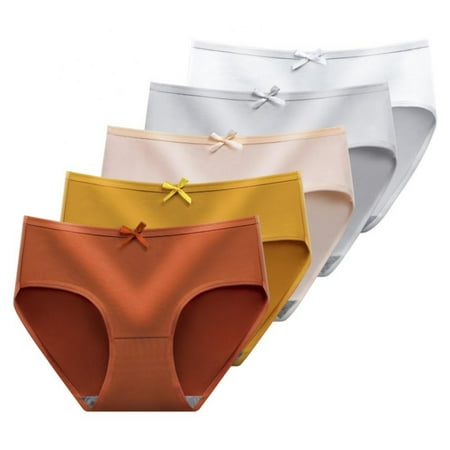 

Womens Underwear Low/Mid Rise Briefs Hipster Panties - Ultra Comfort Soft Breather Stretch Seamless Panties(5-Packs)