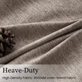 thumbnail image 6 of Jainmy Total Blackout Pinch Pleated Curtain for Livingroom Bedroom,Faux Linen Light Blocking Room Darkening Drapes,2 Panels Set,40''W×84''L,Darkflax, 6 of 11