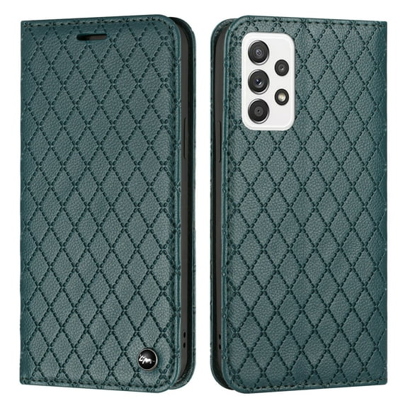 TECH CIRCLE Business Wallet Case for Samsung Galaxy A33 5G 6.4",Shockproof RFID Blocking Card Slots Cash Pocket Magnetic Flip Kickstand Phone Cover,Green