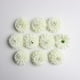 thumbnail image 3 of Cabezas de flores artificiales - Paquete de 10 crisantemos para decoración de bodas, para bebés Crema, 3 of 9