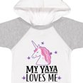 thumbnail image 4 of Inktastic My Yaya Loves Me Unicorn Girls Baby Bodysuit, 4 of 5