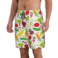 thumbnail image 2 of Naloa Cartoon Vegetables Men's Beach Shorts, Surfing shorts, Swim trunks, Quick Dry Swim Trunks for Surfing Beach Fun - Small, 2 of 9