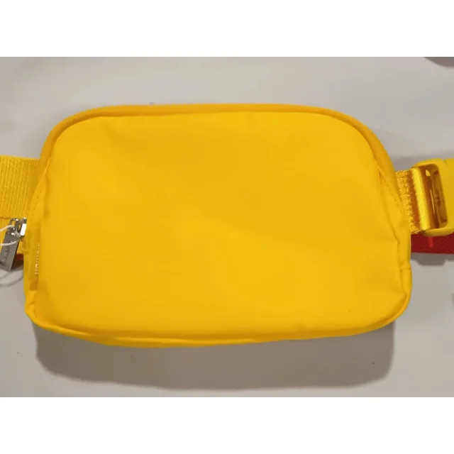 Riñonera deportiva con logotipo de Metal para Yoga, bolsa portátil para correr al aire libre, paquete Unisex, bandolera de Fitness, cartera de moda, bolsa de pecho con cremallera, regalo