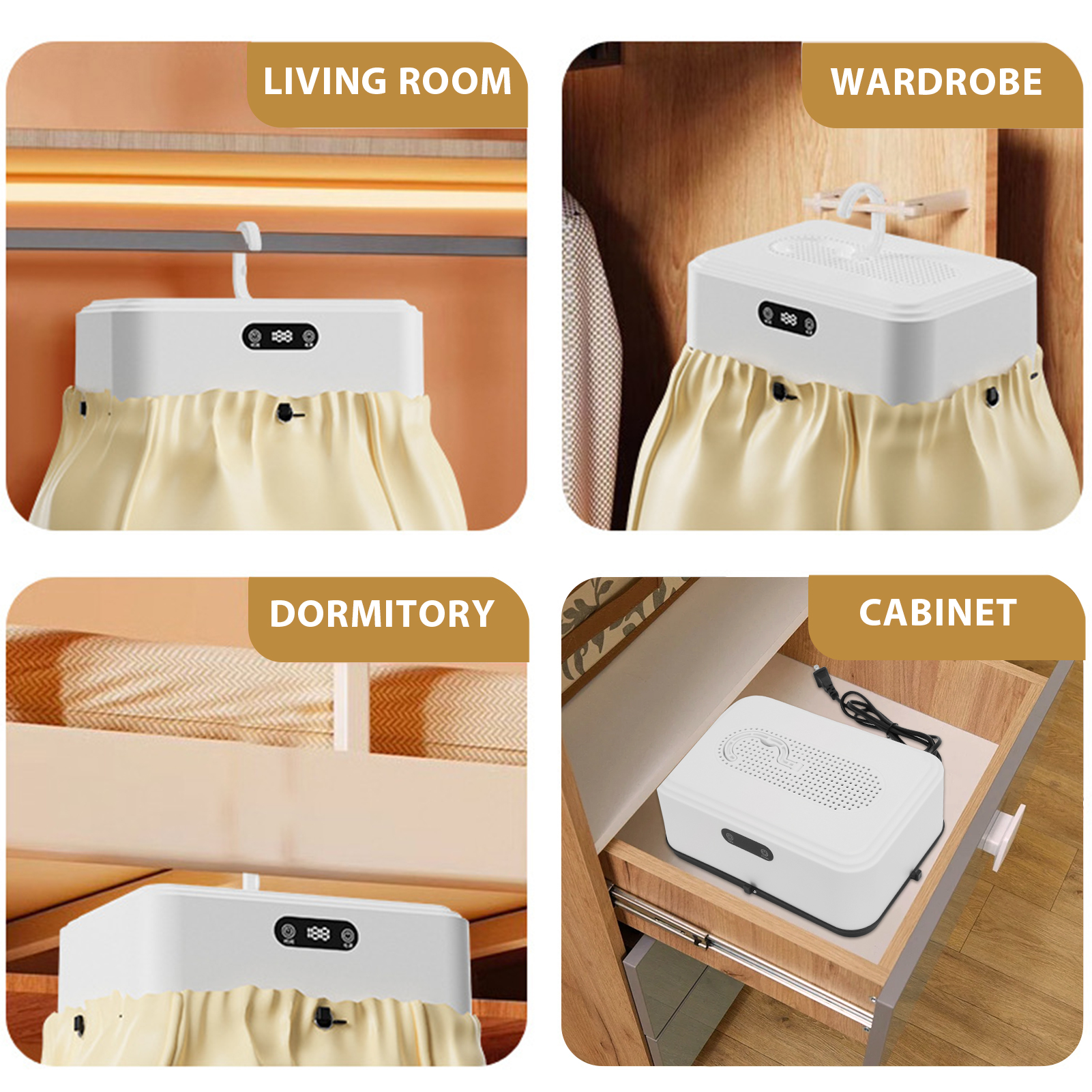 Portable Clothes Dryer, 600W Mini Foldable Laundry Dryer with Timer, Compact Drying Machine for Home,Travel,RV, Apartment
