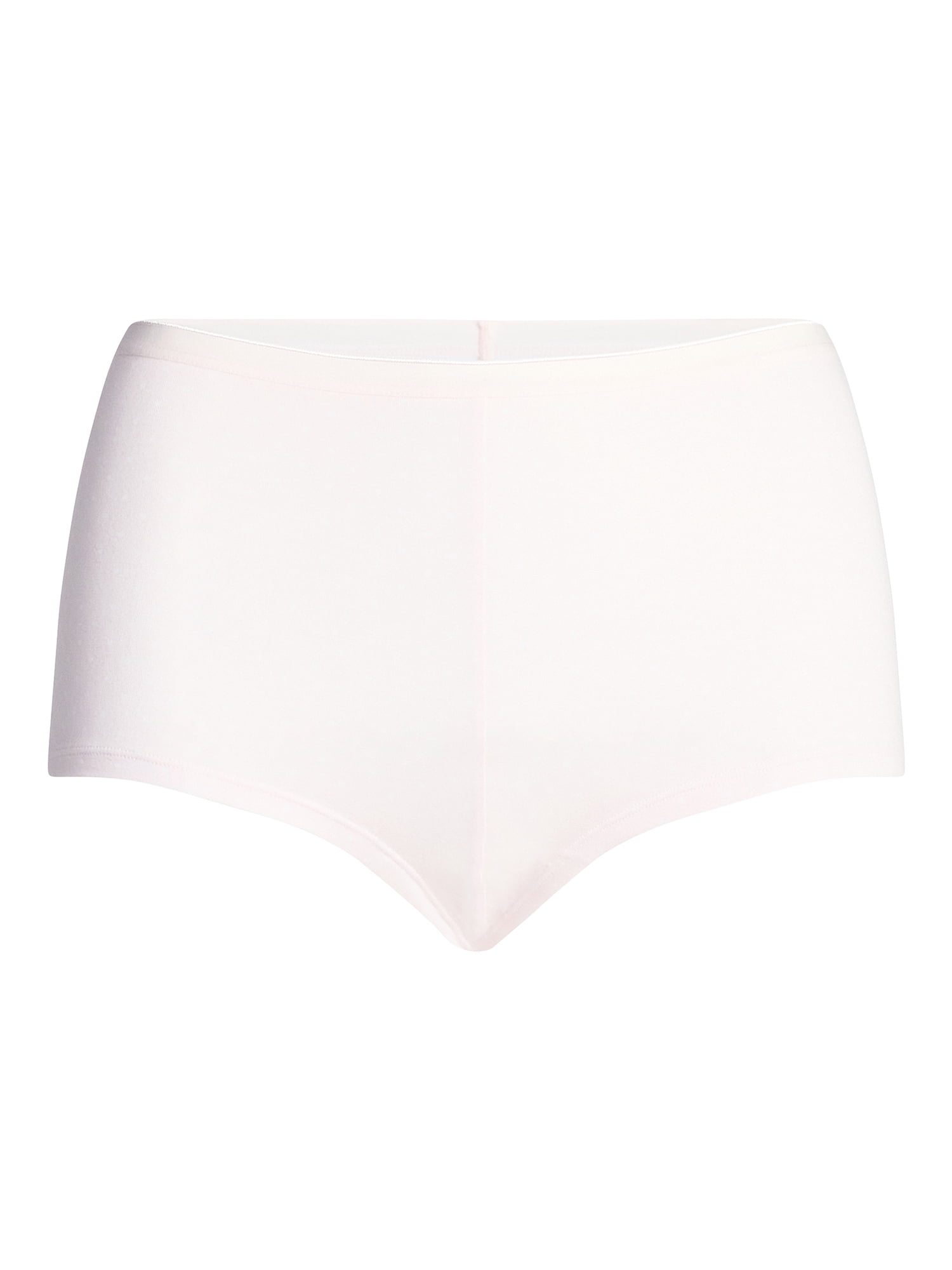 Joyspun Women's Cotton-Blend Boyshort Panties, 6-Pack, Sizes S-XXXL