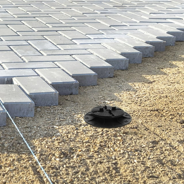 unbranded Pedestal Ajustable Para Deck Con Soporte Firme Y Fácil Instalación En Negro