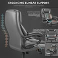 thumbnail image 6 of Waleaf Heavy Duty Big and Tall Office Chair 500lbs with Adjustable Lumbar Support,High Back Office Chair for Adults, 6 of 7