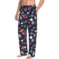 thumbnail image 3 of Kdxio Rocket Satellite Print Men's Sleep Pajama Pant Lounge Pants with Pockets, 3 of 8