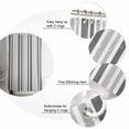 thumbnail image 5 of Small Stall Shower Curtain 36x72 Inch Narrow Half Size Grey Stripe Bath Curtains Bathroom Decor Farmhouse Minimalist Striped Waterproof Fabric Shower Curtain Set with Hooks 36 Inch, 5 of 6