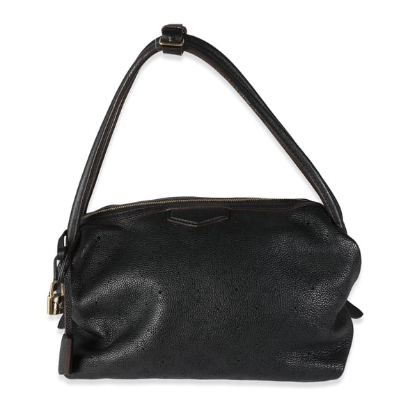 Pre-Owned Louis Vuitton Black Monogram Mahina Galatea PM