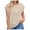 Khaki, variant on Xihbxyly Loose Summer Tops for Women Women Casual Basic T Shirts Loose Fit Crewneck Short Sleeve Summer Trendy Lightweight Soft Plus Size Tops
