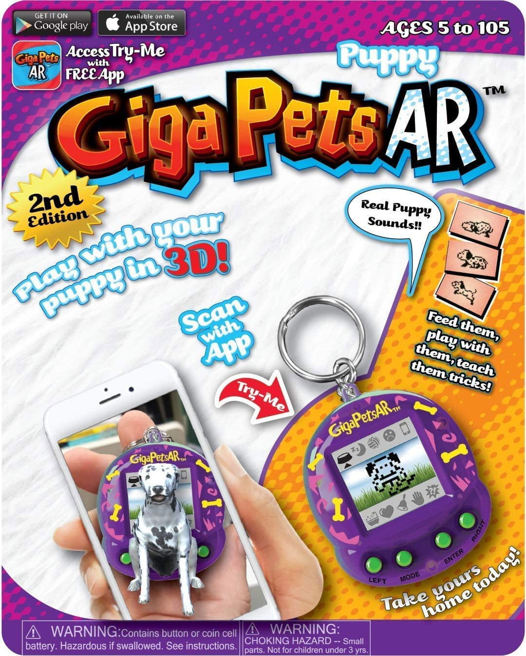 Giga Pets AR Puppy Virtual Pet Toy