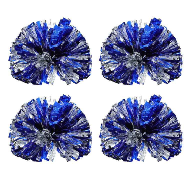 The Crafts Outlet Chenille Sparkly Pom Poms, Blue Porcupine, 1.0-inch  (25-mm), 25-pc, Royal Blue