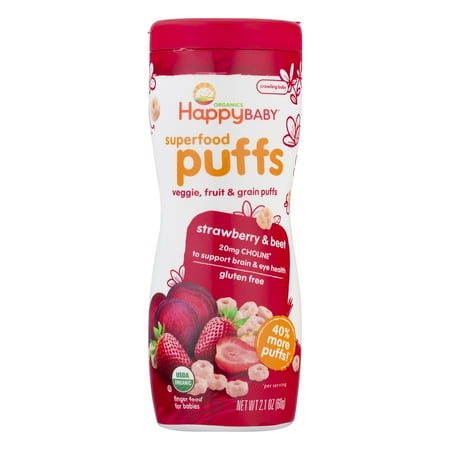 Happy Baby Superfood Puffs Strawberry & Beet, 2.1 OZ