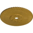 thumbnail image 3 of 36 1/4"OD x 1 7/8"P Melonie Ceiling Medallion (Fits Canopies up to 6 1/4"), Hand-Painted Pharaohs Gold, 3 of 6
