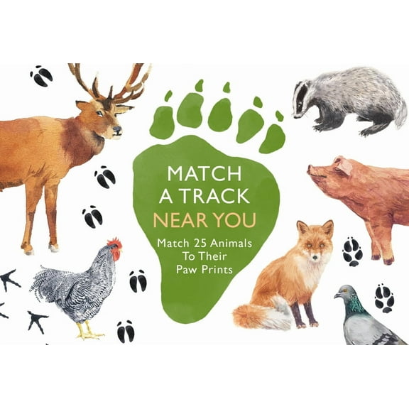 Match a Track Near You : Match 25 Animals to Their Paw Prints (Cards)