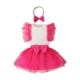 thumbnail image 3 of Gubotare Baby Girl Cowgirl Outfit Baby Girl Clothes Birthday Girl Outfit Romper Tutu Skirt Set Half Birthday Girl Outfit 0 3 6 9 12 18 24 Months (Hot Pink,Size 12-18 Months), 3 of 9