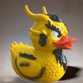 thumbnail image 2 of Dragon Duck Gothic Duck Statue, Hand-Painted Cool Resin Dragon Duck Figure Yellow Dragon Duck Garden Statue Decoration, 8cm, 2 of 5