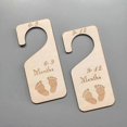 thumbnail image 3 of 7 Pcs Baby Closet Size Divider Wooden Baby Closet Organizers for Home Nursery, 3 of 5