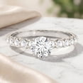 thumbnail image 3 of Rosec Jewels Lab Created Diamond Engagement Ring for Women (E-VS1 Quality) - IGI Certified Diamond Solitaire Ring, 18K White Gold, US 5.00, 3 of 8
