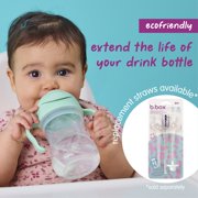 b.box Sippy Cup with Weighted Straw for Toddlers, Leakproof, 8oz - Pistachio