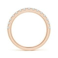 thumbnail image 2 of ANGARA Lab Grown Half Eternity Diamond Wedding Ring for Women in 14K Rose Gold (Size-2mm| Color-F-G| Clarity-VS) | April Birthstone, Anniversary, Jewelry Gift for Women | Lab-Grown Diamond Ring, 2 of 8