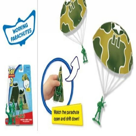 TOY STORY 3 GREEN ARMY MEN WITH PARACHUTES