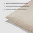 thumbnail image 3 of SILVON Silver Infused Supima Cotton Pillowcase (King, Sand/Beige), 3 of 7