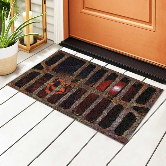 Mistaha Halloween Clown Entry Mat Rug - Anti-Slip Water Absorbent Polyester Rubber Floor Mat - 31.5"x47.24"