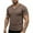 E3-Coffee, variant on Men's T Shirts Short Sleeve Casual V Neck T-Shirt Soft Notch Neck Tee Classic Plain Shirts,Gray 2XL