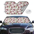 thumbnail image 2 of Fotbe Lilies Flowers Car Windshield Sunshade | Sun Visor Protector Front Window Shade, Keeps Out UV Rays, Keeps Your Vehicle Cool-Small, 2 of 7