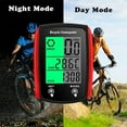 thumbnail image 2 of Bike Computer,Bicycle Speedometer,Bicycle odometers,Wireless Cycling Odometer,Multifunctional & Waterproof,Smart Touch Backlight,HD Digital LCD Big Display for Training,Hiking,Riding (Red), 2 of 8