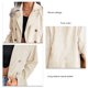 thumbnail image 4 of Abrigo informal, chaqueta con botones, diseño reversible, chaqueta con botones, abrigo con botones, confiable y duradero, 4 of 5