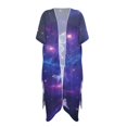 thumbnail image 2 of SCRAWLGOD Galaxy Butterfly Print Womens Swimsuit Coverup Loose Open Front Beach Cover Up Quick Dry Lightweight Bathing Suit Cover Up, 2 of 6