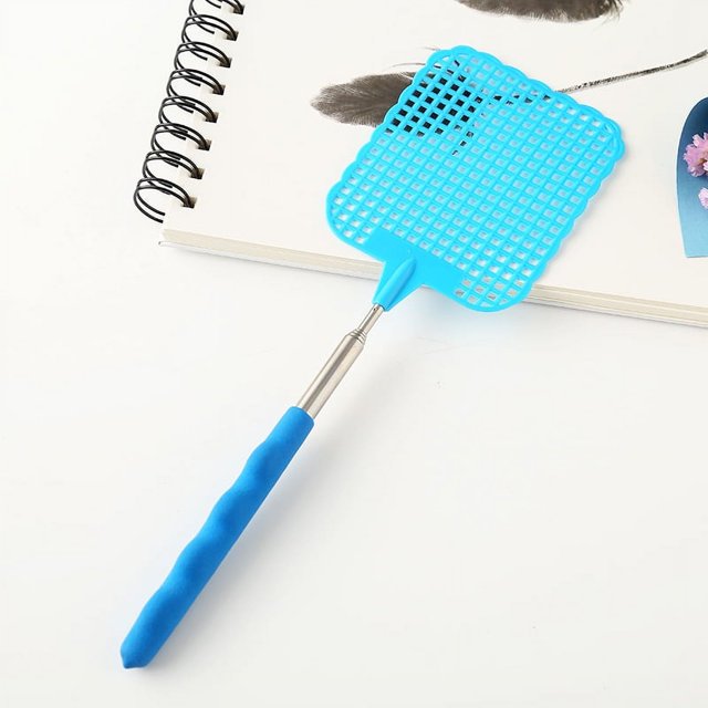 1pc, Creative Retractable Plastic Fly Swatter, Summer Mosquito Swatter, Home Daily Use Fly Killer Artifact, Summer Essentials, Beach, Travel Accessories