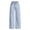 1# Blue, variant on Girls Wide Leg Baggy Jeans, High Waisted Denim Pants with Pockets, Casual Y2K Loose Trousers for Kids, Blue, 8-14Y