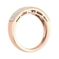 thumbnail image 2 of 1/2 Carat Diamond Wedding Band Ring in 10K Rose Gold (Ring Size 4.75) (I1-I2 Clarity), 2 of 6