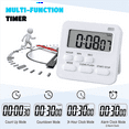 thumbnail image 4 of 2X Kitchen Timer,Egg Timer with Clock,Digital Timer Stopwatch with LCD Loud Alarm for Cooking,Baking, Sports Etc, 4 of 7